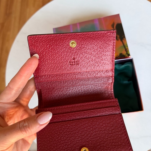 Gucci GG Supreme Mini Wallet Ophidia Floral Print / Web Stripe / New / Full Set - Picture 10 of 16